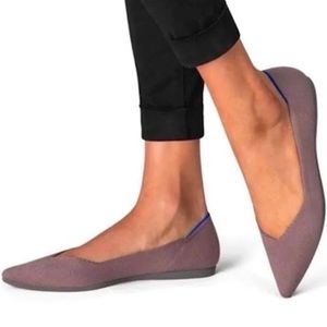 NEW Rothy's Mink Dusty Purple The Point Pointy Toe Flats- Retired | W7.5